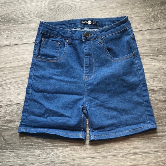 Boohoo High Waisted Demin Shorts - Picture 4 of 7